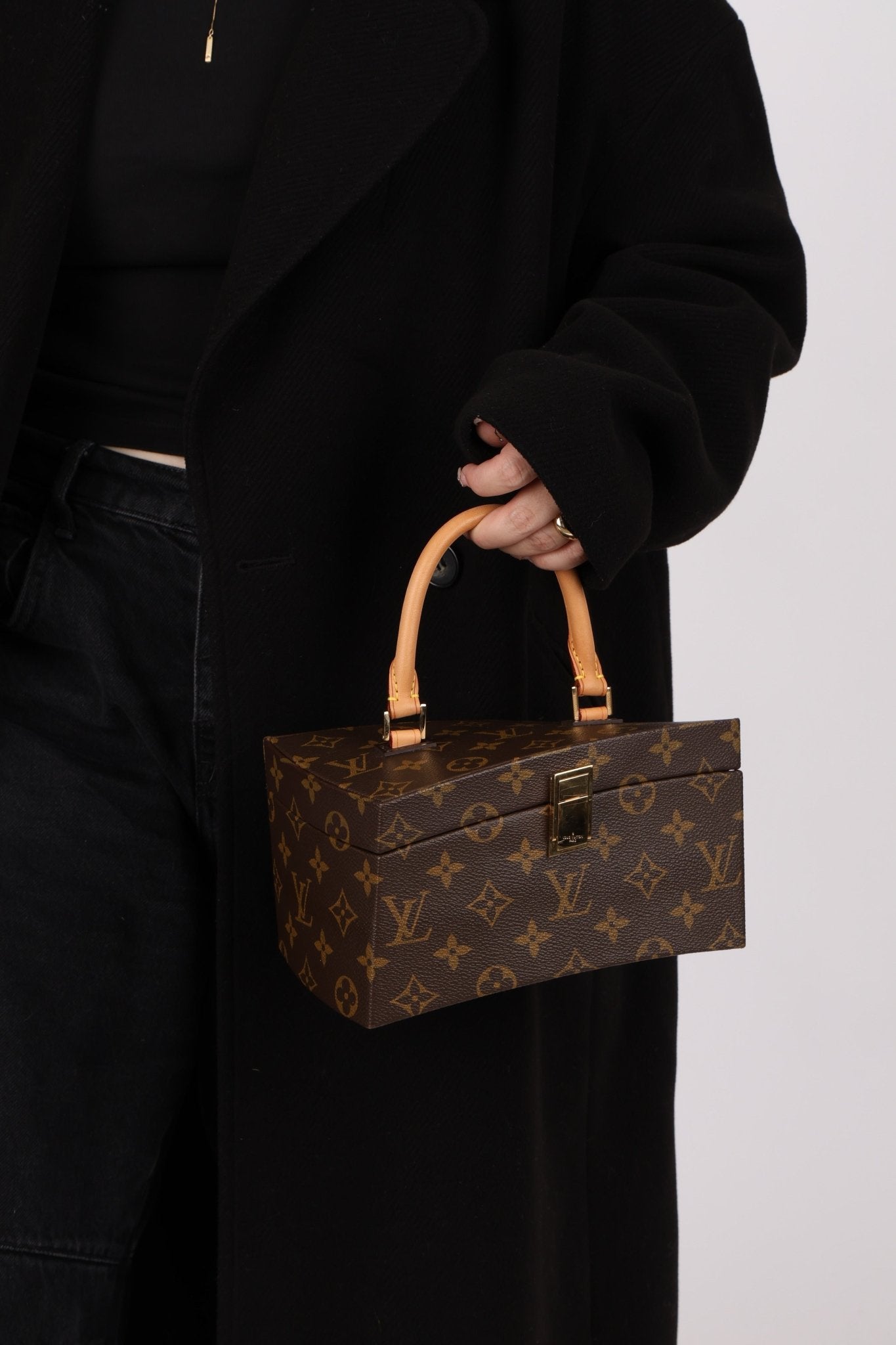 Limited Edition Louis Vuitton x Frank Gehry Monogram Twisted Box with Strap & Mirror - FashioNica