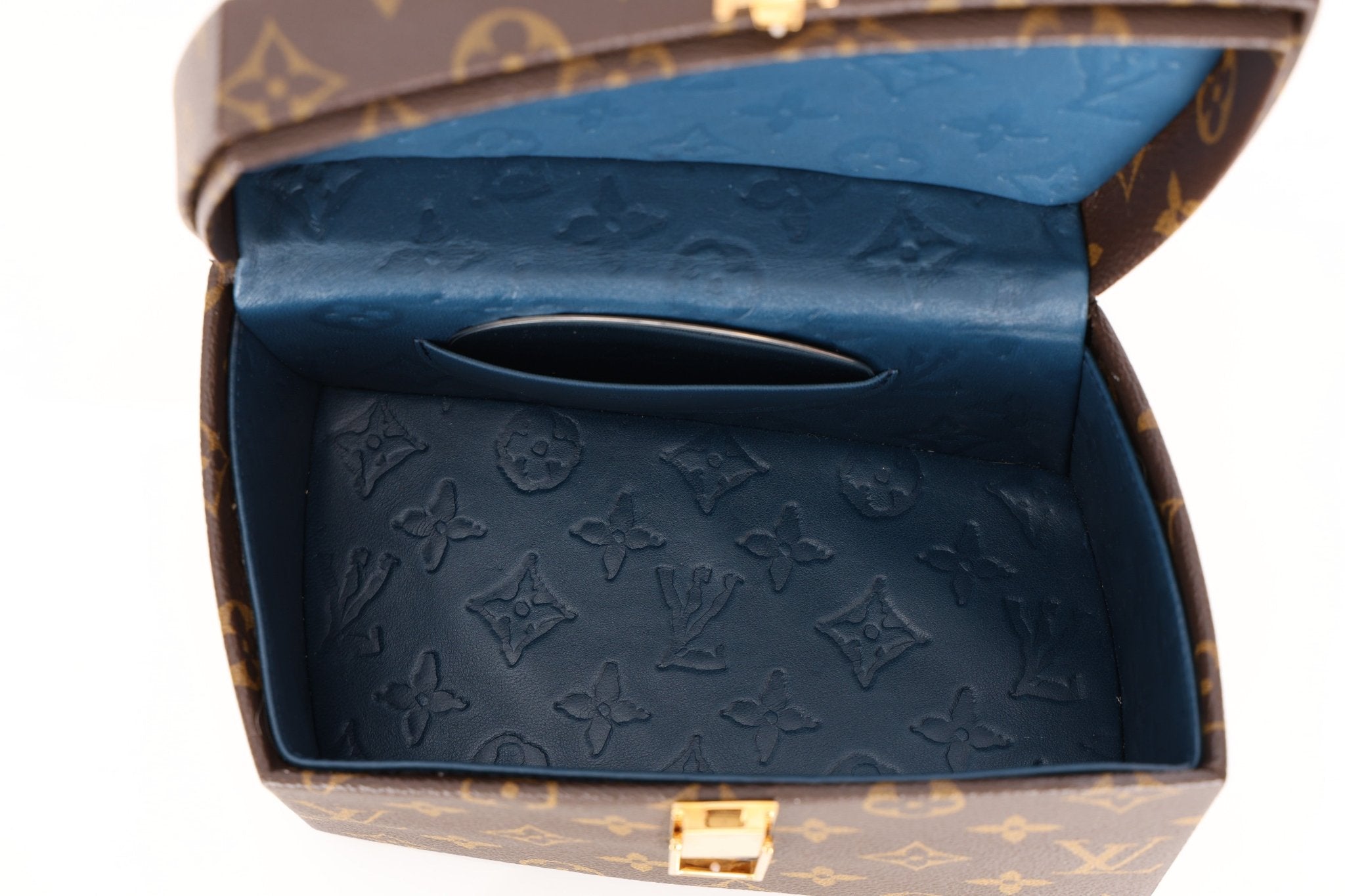 Limited Edition Louis Vuitton x Frank Gehry Monogram Twisted Box with Strap & Mirror - FashioNica