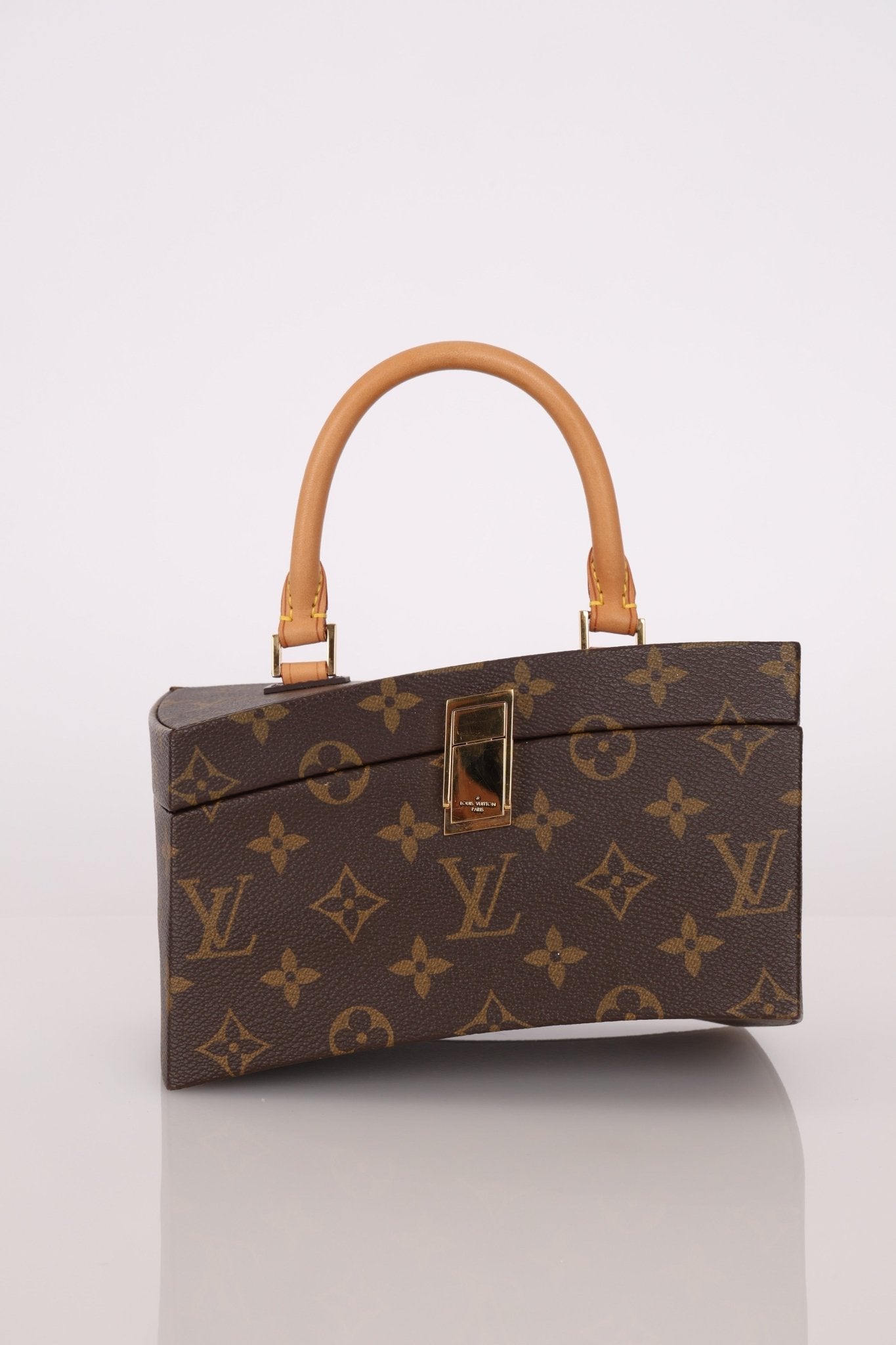 Limited Edition Louis Vuitton x Frank Gehry Monogram Twisted Box with Strap & Mirror - FashioNica