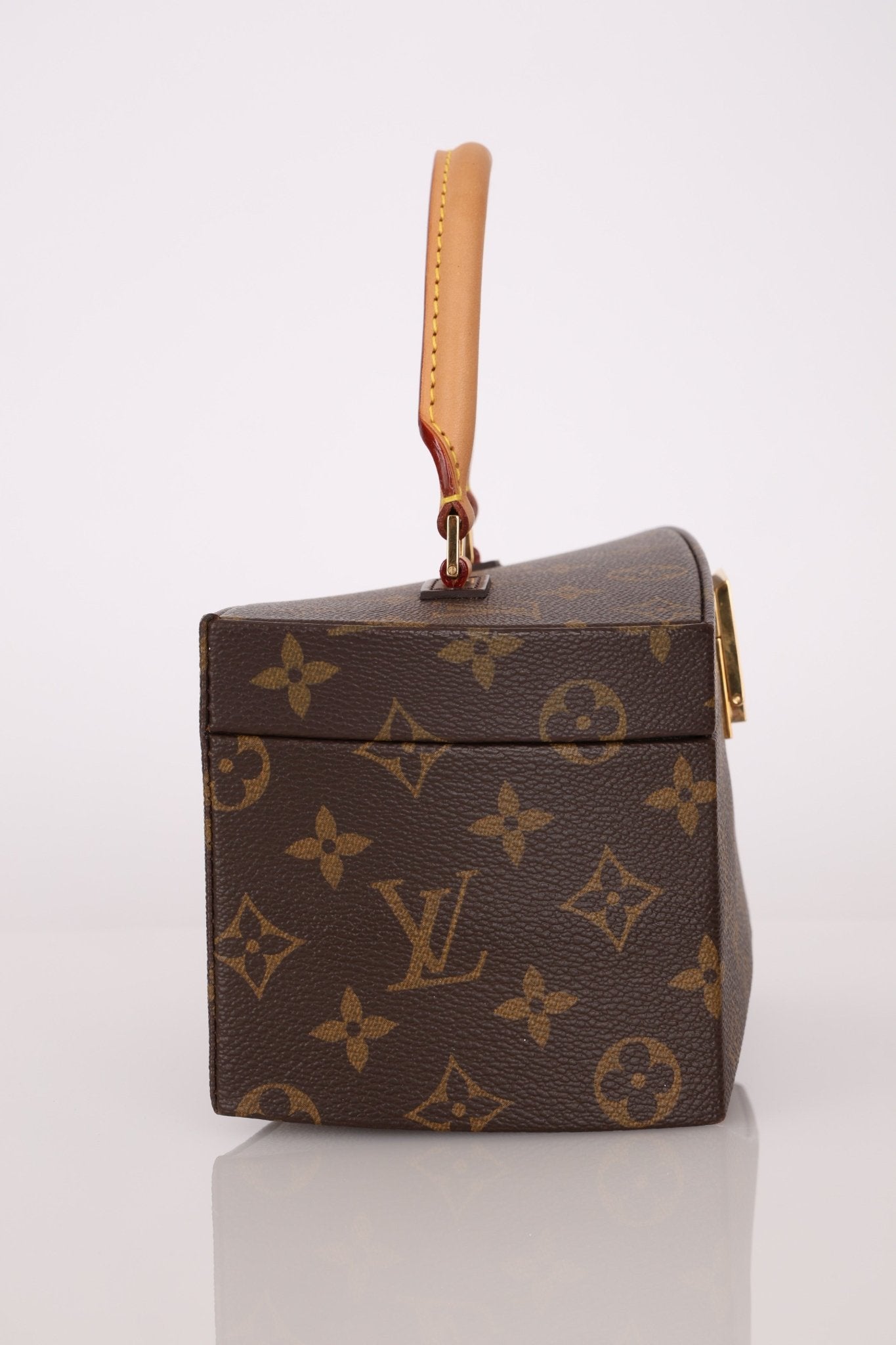 Limited Edition Louis Vuitton x Frank Gehry Monogram Twisted Box with Strap & Mirror - FashioNica