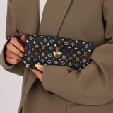 Limited Edition Louis Vuitton x Takashi Murakami 2012 Monogram Multicolor Sarah Wallet - FashioNica