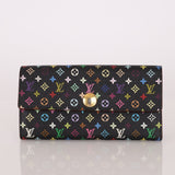 Limited Edition Louis Vuitton x Takashi Murakami 2012 Monogram Multicolor Sarah Wallet - FashioNica