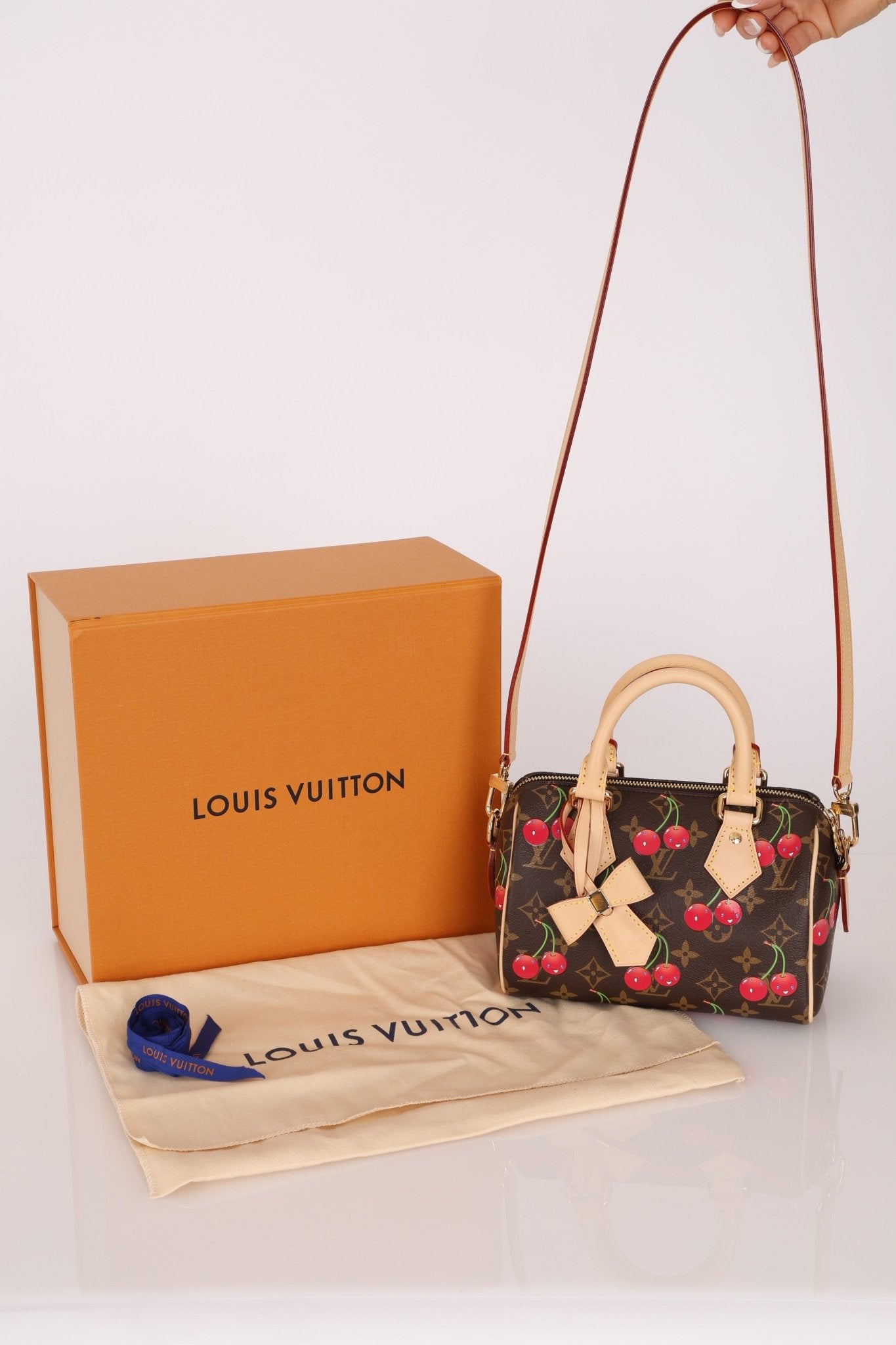 Limited Edition Louis Vuitton x Takashi Murakami 2025 Cherry Speedy 20 - FashioNica