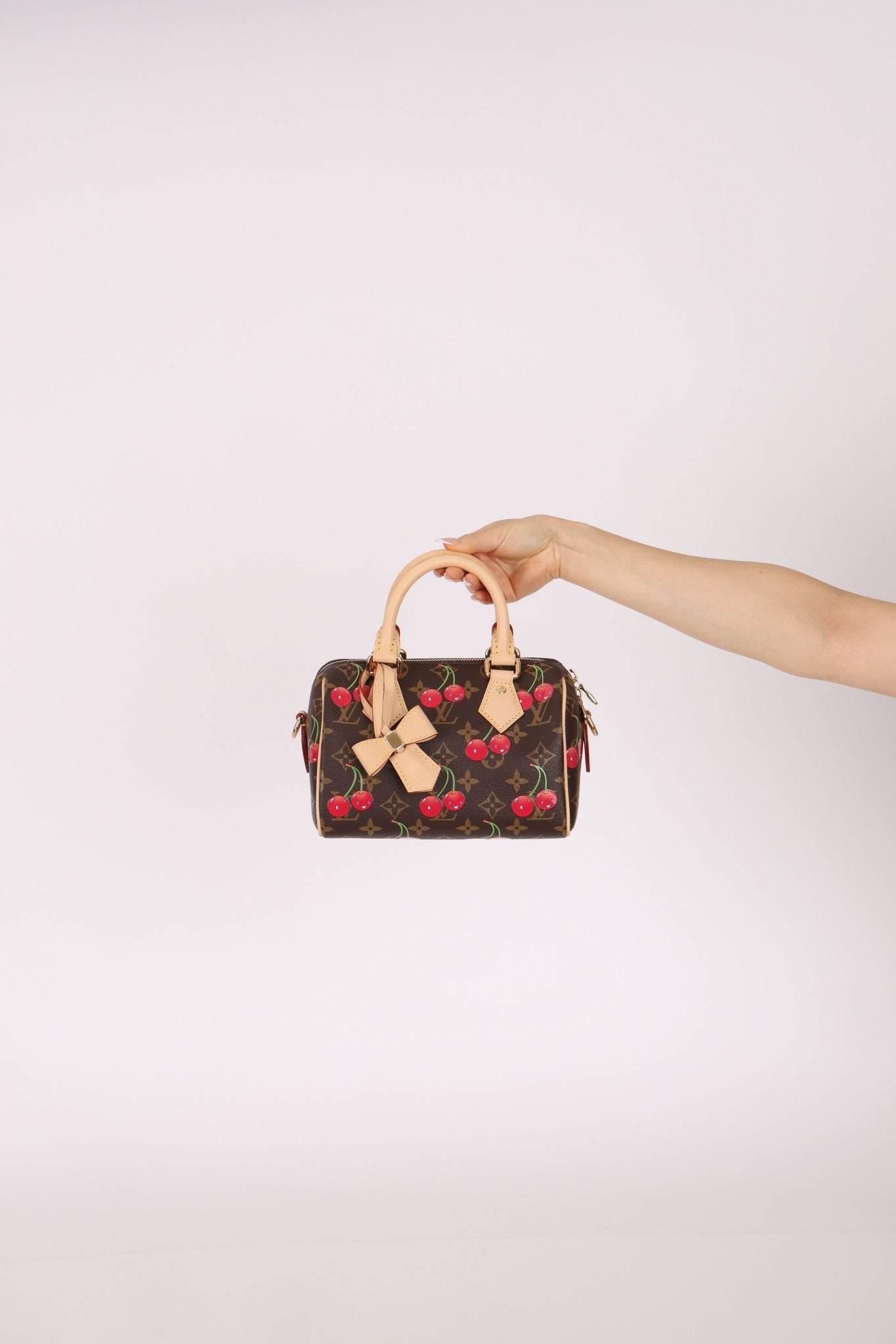 Limited Edition Louis Vuitton x Takashi Murakami 2025 Cherry Speedy 20 - FashioNica