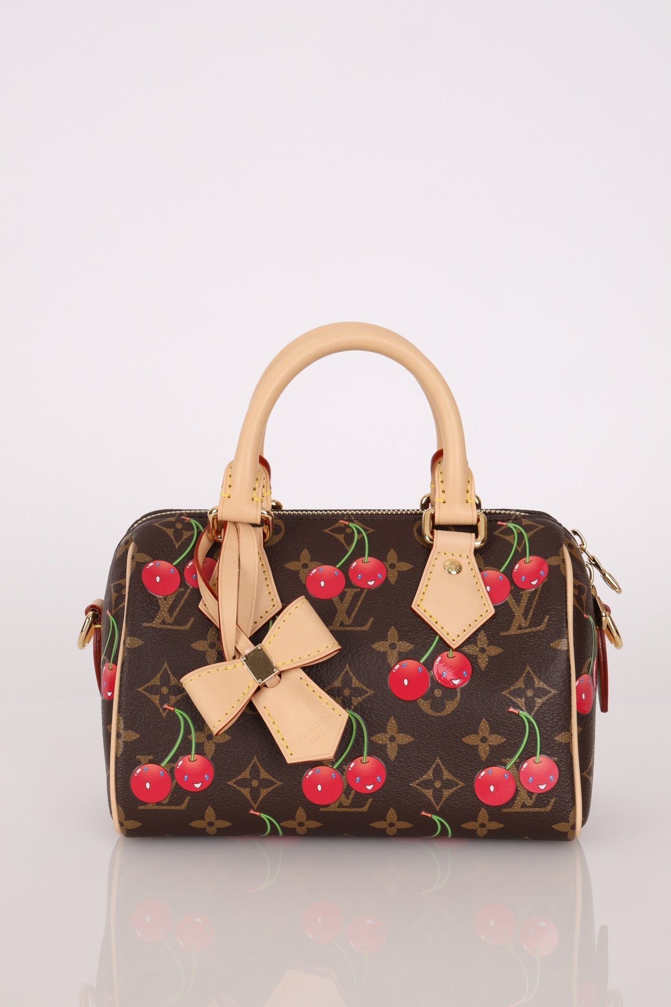 Limited Edition Louis Vuitton x Takashi Murakami 2025 Cherry Speedy 20 - FashioNica
