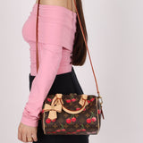 Limited Edition Louis Vuitton x Takashi Murakami 2025 Cherry Speedy 20 - FashioNica