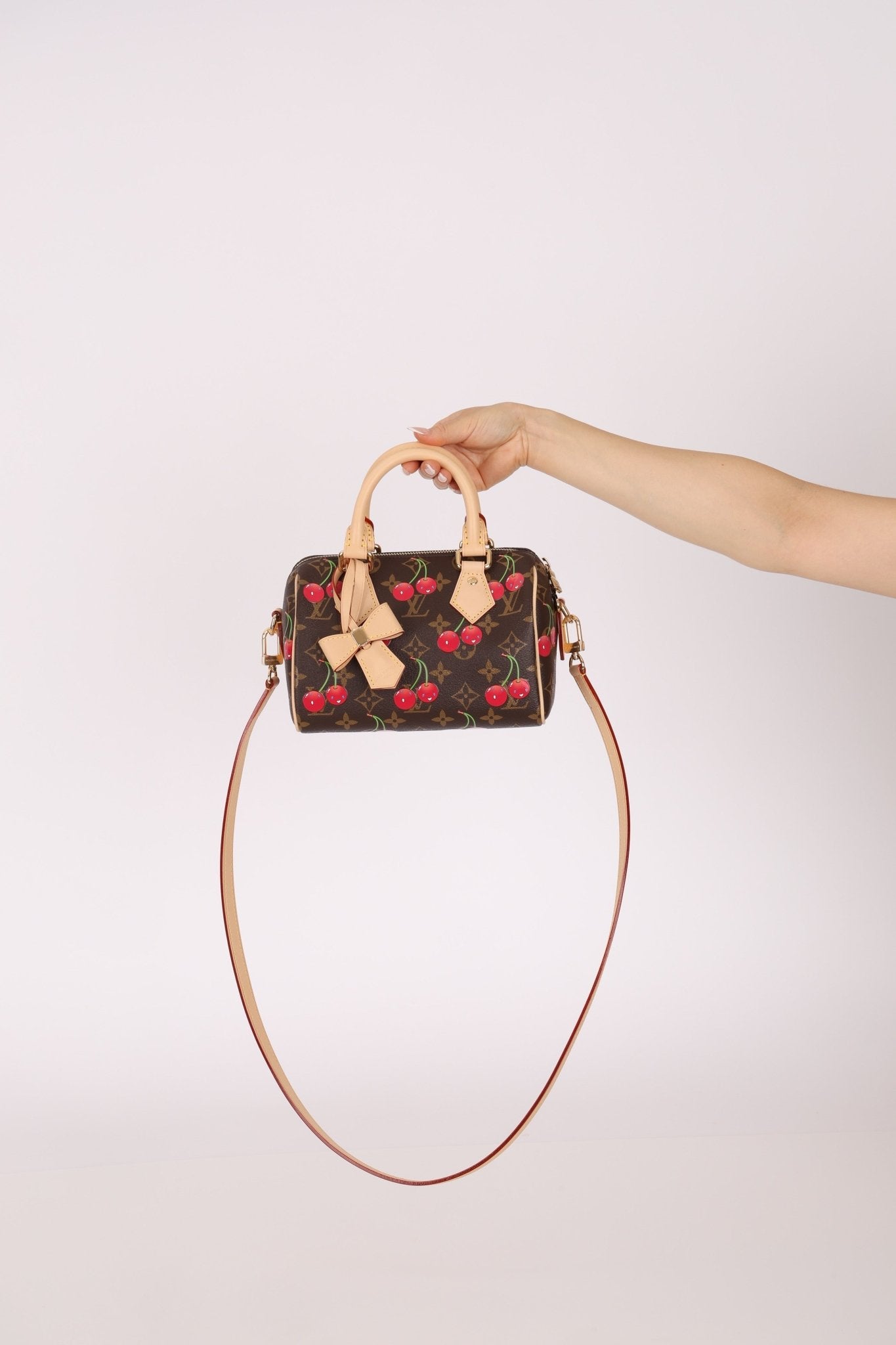 Limited Edition Louis Vuitton x Takashi Murakami 2025 Cherry Speedy 20 - FashioNica