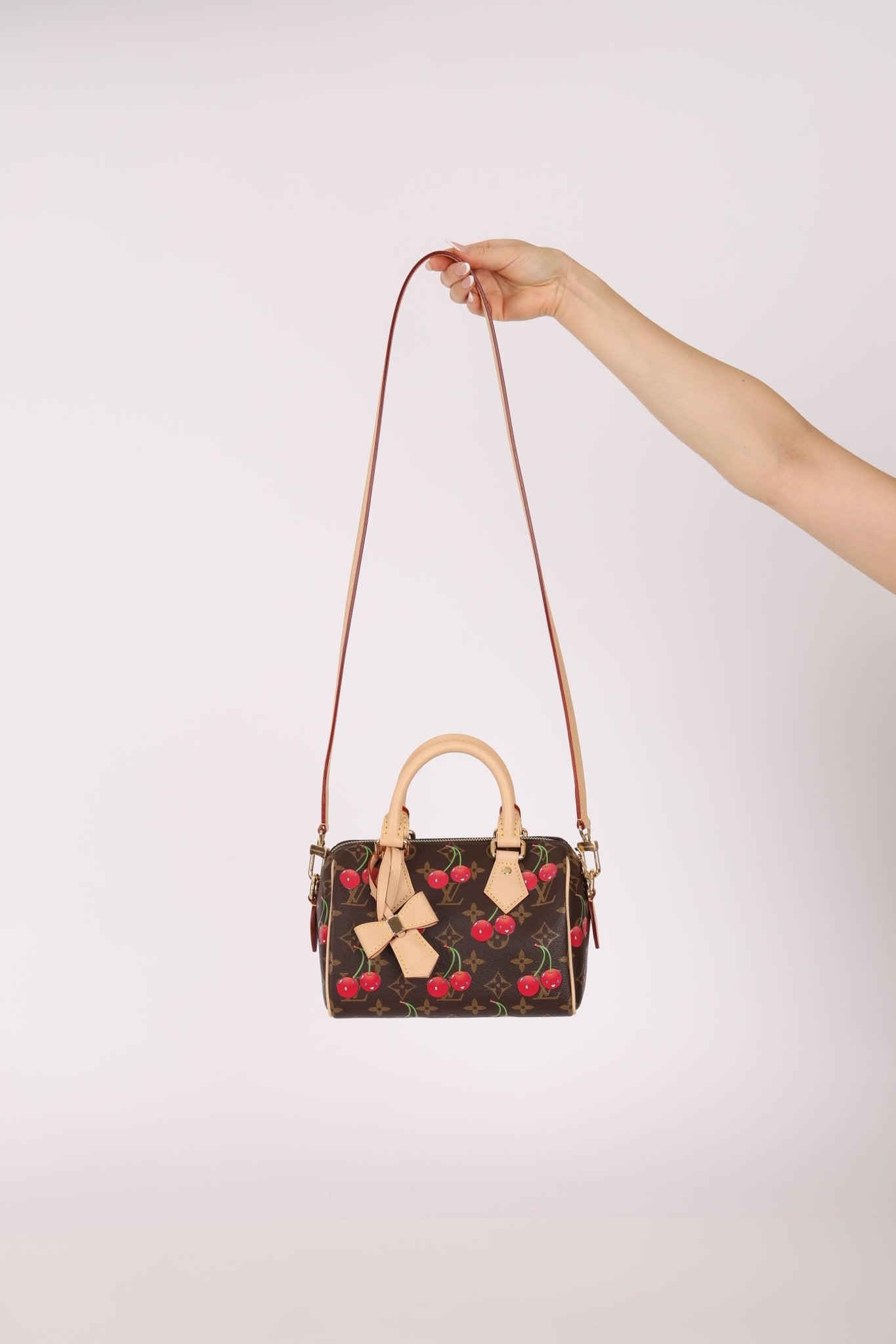 Limited Edition Louis Vuitton x Takashi Murakami 2025 Cherry Speedy 20 - FashioNica