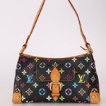 Limited Edition Louis Vuitton x Takashi Murakami Black Monogram Multicolor Eliza Shoulder Bag - FashioNica
