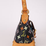 Limited Edition Louis Vuitton x Takashi Murakami Black Monogram Multicolor Eliza Shoulder Bag - FashioNica