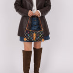 Limited Edition Louis Vuitton x Takashi Murakami Black Monogram Multicolor Eliza Shoulder Bag - FashioNica