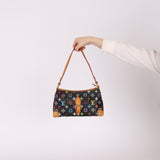 Limited Edition Louis Vuitton x Takashi Murakami Black Monogram Multicolor Eliza Shoulder Bag - FashioNica