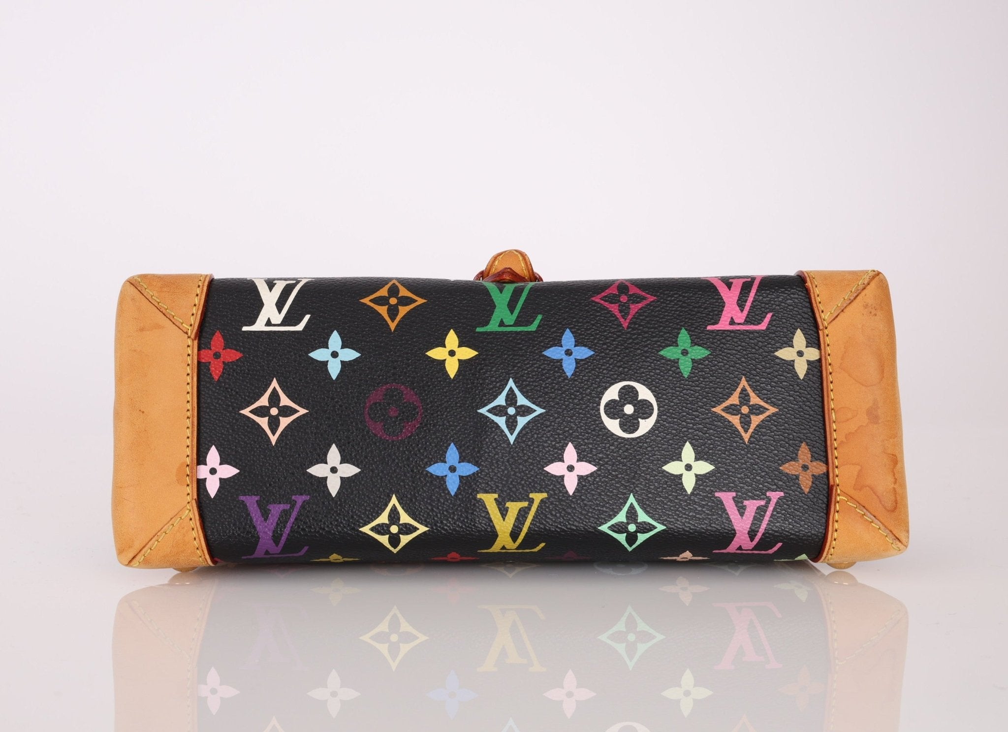 Limited Edition Louis Vuitton x Takashi Murakami Black Monogram Multicolor Eliza Shoulder Bag - FashioNica