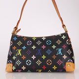 Limited Edition Louis Vuitton x Takashi Murakami Black Monogram Multicolor Eliza Shoulder Bag - FashioNica