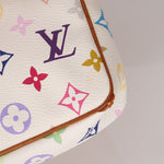 Limited Edition Louis Vuitton x Takashi Murakami Blanc Multicolor Pochette - FashioNica