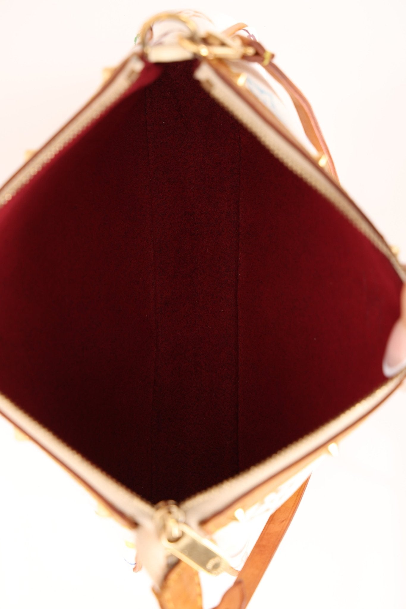 Limited Edition Louis Vuitton x Takashi Murakami Blanc Multicolor Pochette - FashioNica