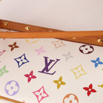 Limited Edition Louis Vuitton x Takashi Murakami Blanc Multicolor Pochette - FashioNica