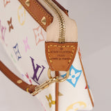 Limited Edition Louis Vuitton x Takashi Murakami Blanc Multicolor Pochette - FashioNica