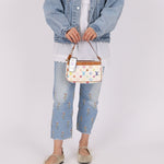 Limited Edition Louis Vuitton x Takashi Murakami Blanc Multicolor Pochette - FashioNica