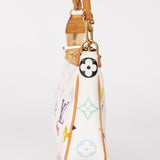 Limited Edition Louis Vuitton x Takashi Murakami Blanc Multicolor Pochette - FashioNica