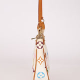 Limited Edition Louis Vuitton x Takashi Murakami Blanc Multicolor Pochette - FashioNica