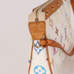 Limited Edition Louis Vuitton x Takashi Murakami Blanc Multicolor Pochette - FashioNica