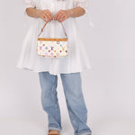 Limited Edition Louis Vuitton x Takashi Murakami Blanc Multicolor Pochette - FashioNica