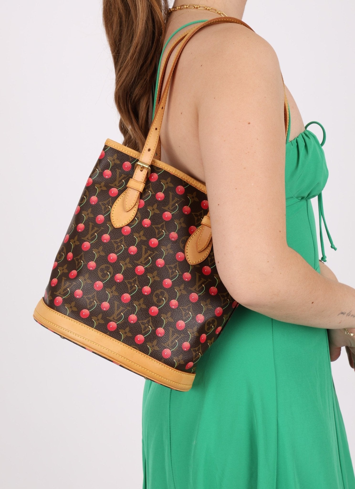 Limited Edition Louis Vuitton x Takashi Murakami Cerises Bucket Bag - FashioNica