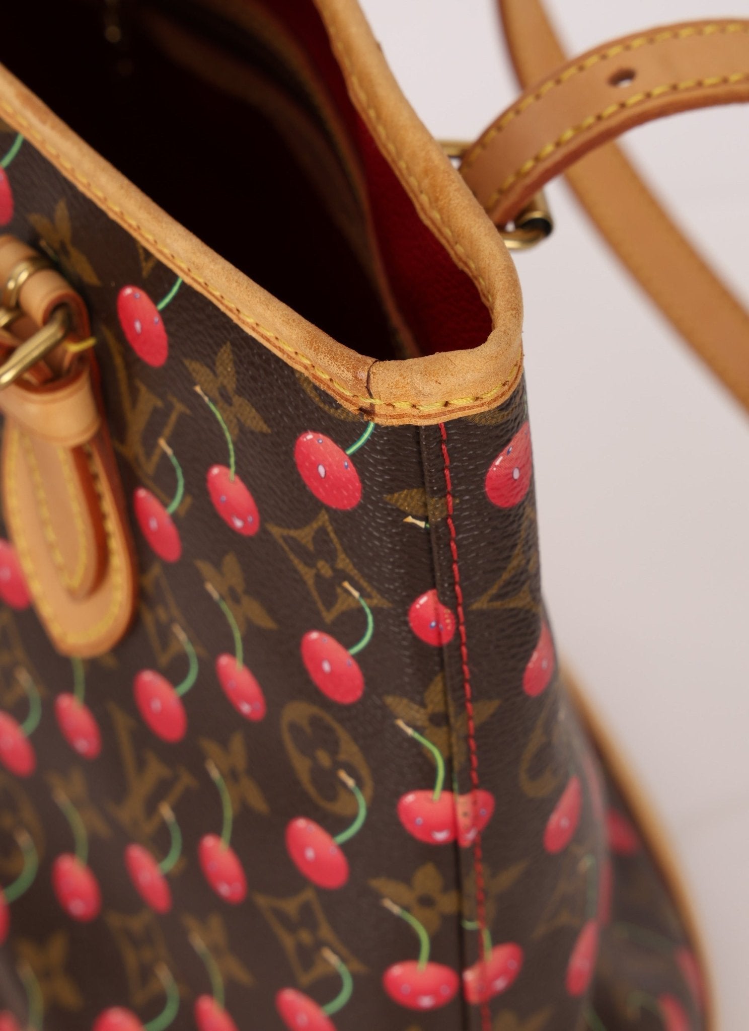 Limited Edition Louis Vuitton x Takashi Murakami Cerises Bucket Bag - FashioNica