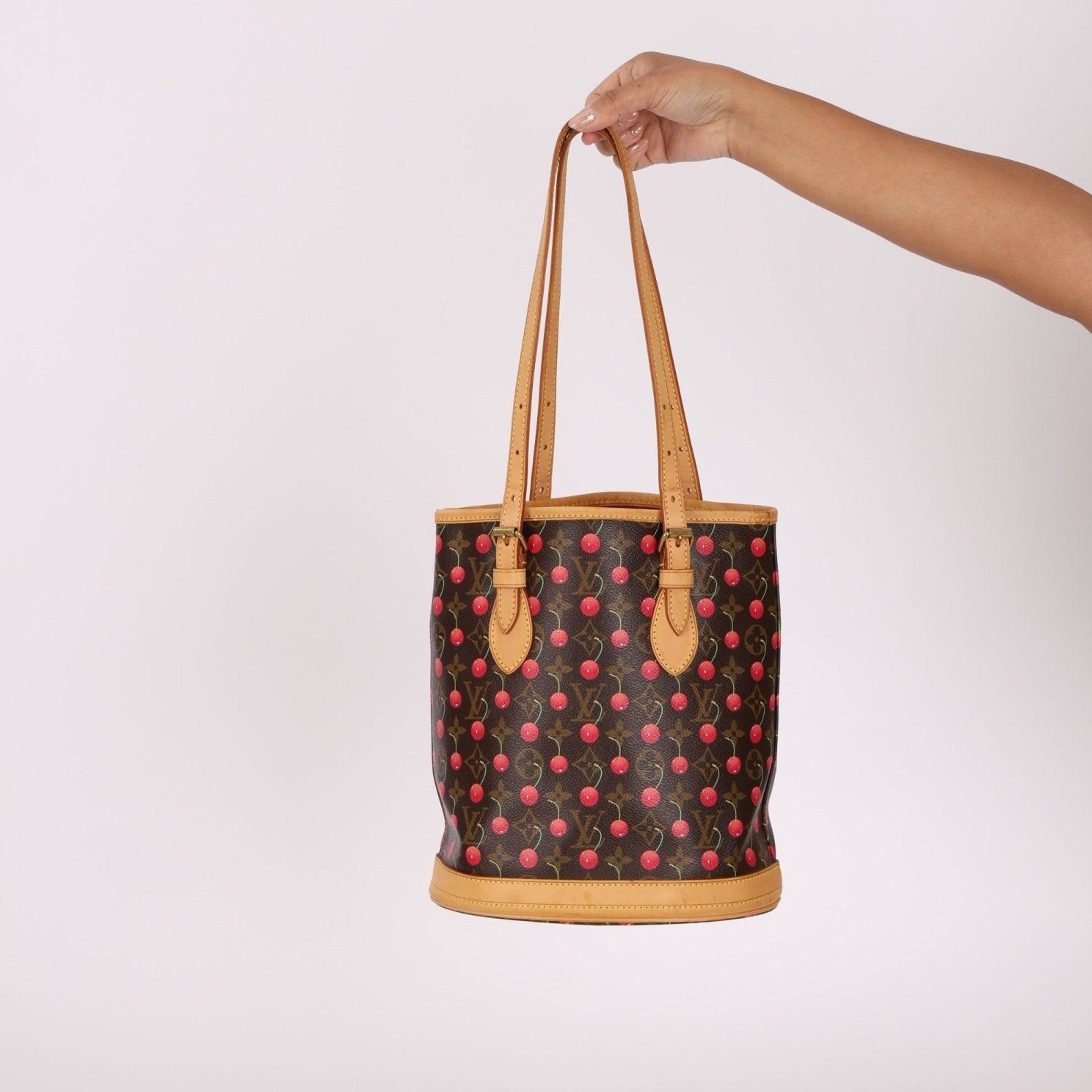 Limited Edition Louis Vuitton x Takashi Murakami Cerises Bucket Bag - FashioNica