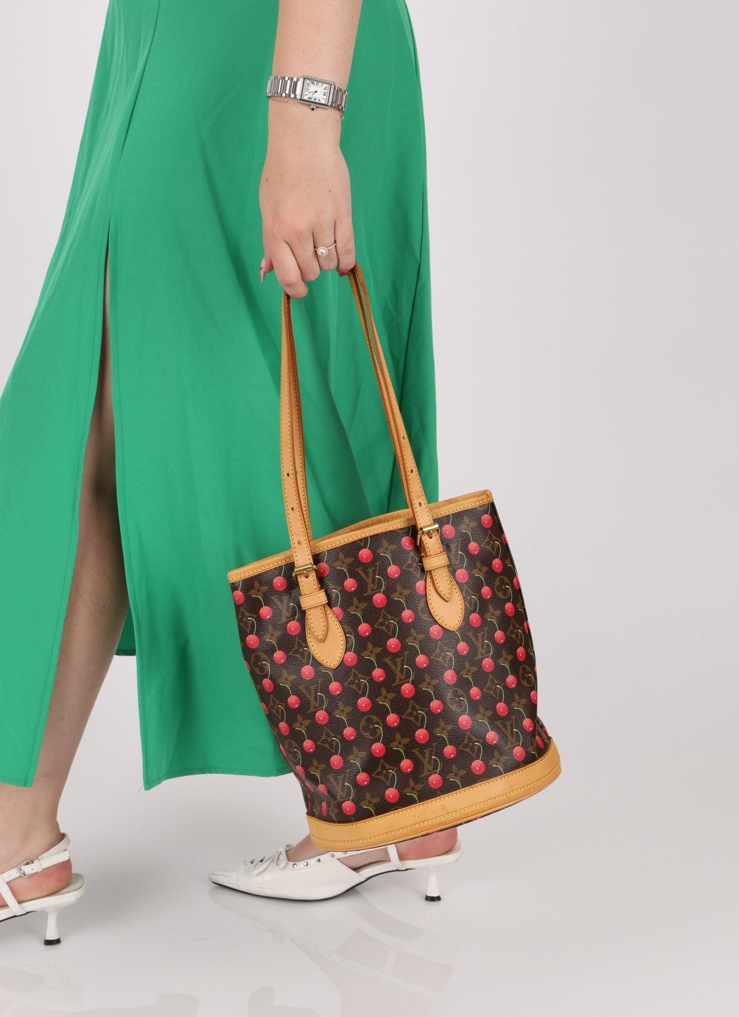 Limited Edition Louis Vuitton x Takashi Murakami Cerises Bucket Bag - FashioNica