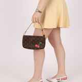Limited Edition Louis Vuitton x Takashi Murakami Cerises Pochette - FashioNica