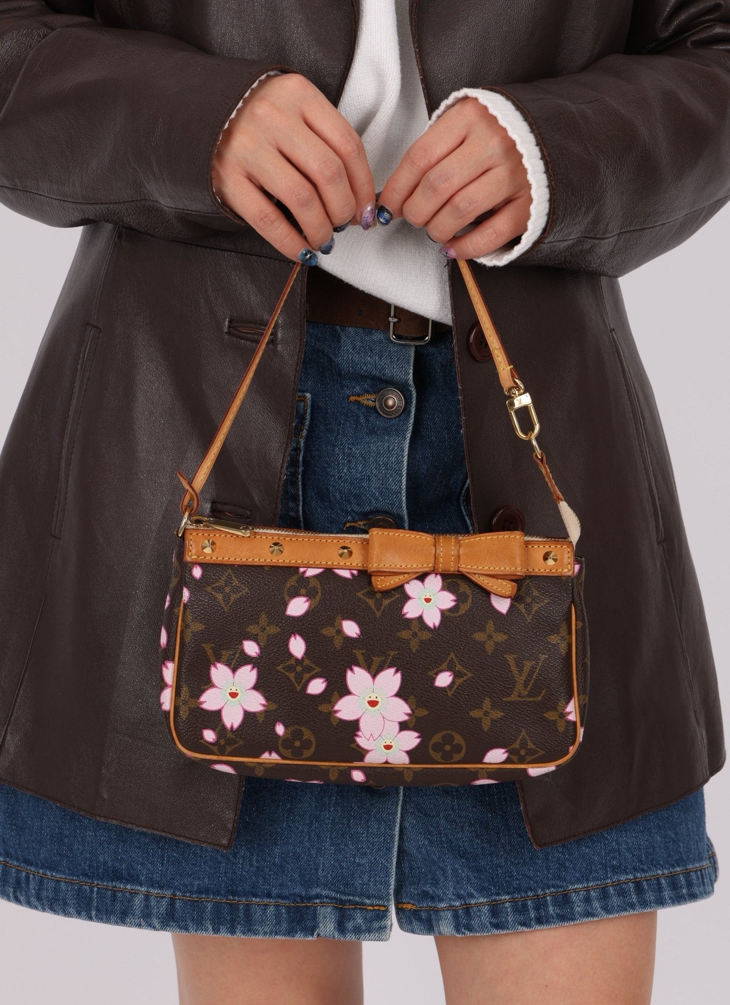 Limited Edition Louis Vuitton x Takashi Murakami Cherry Blossom Pochette - FashioNica