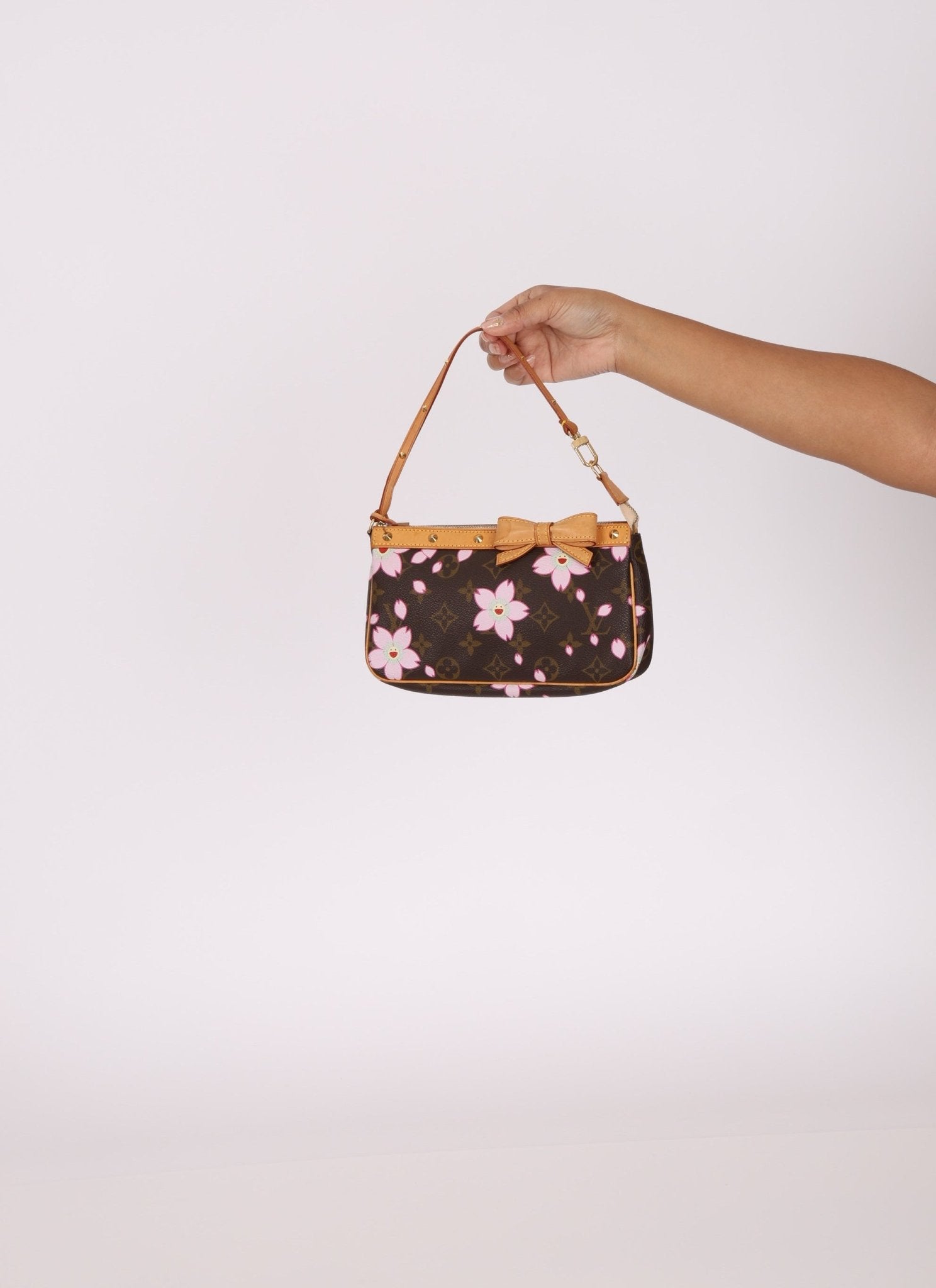 Limited Edition Louis Vuitton x Takashi Murakami Cherry Blossom Pochette - FashioNica