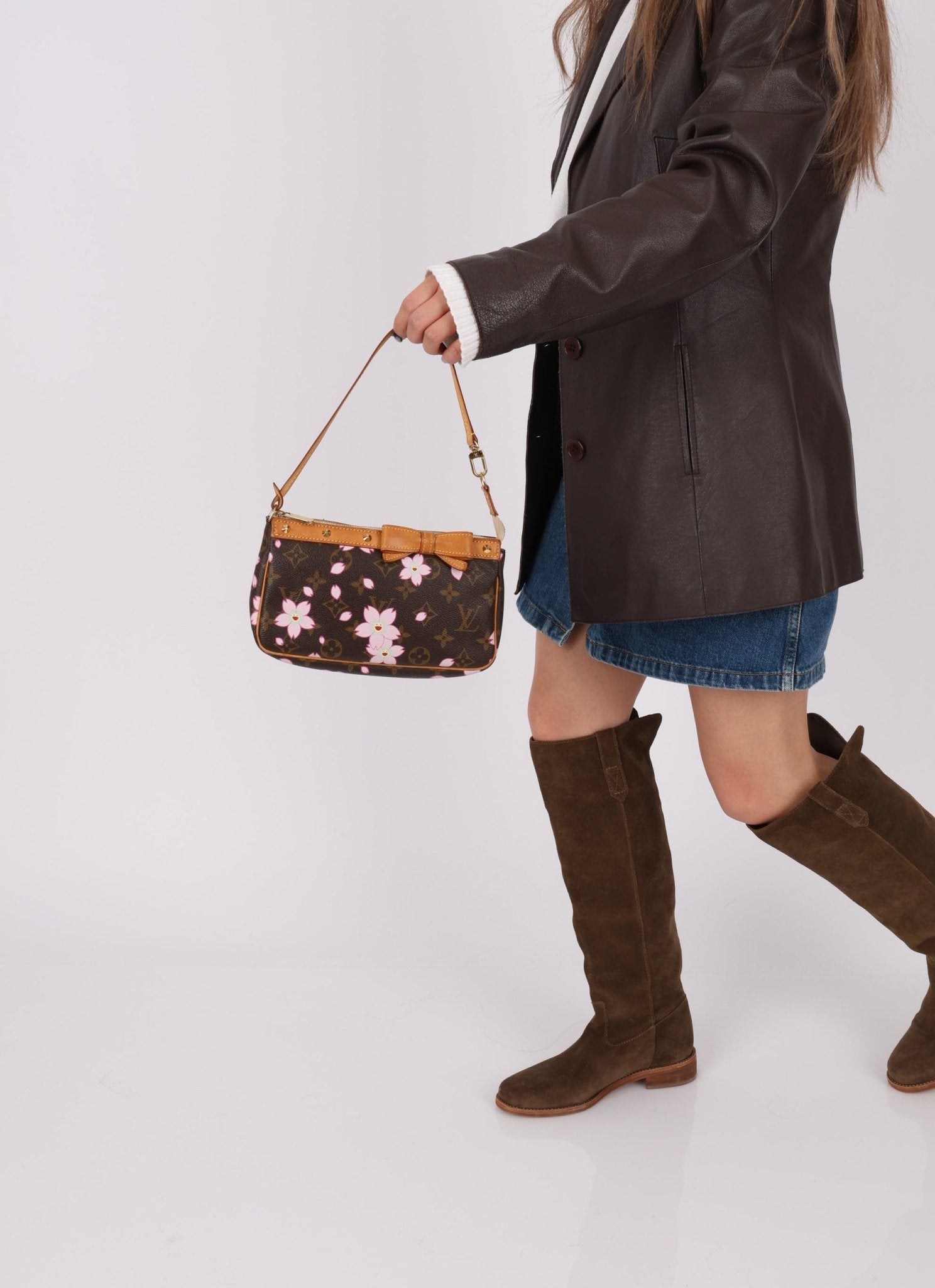 Limited Edition Louis Vuitton x Takashi Murakami Cherry Blossom Pochette - FashioNica