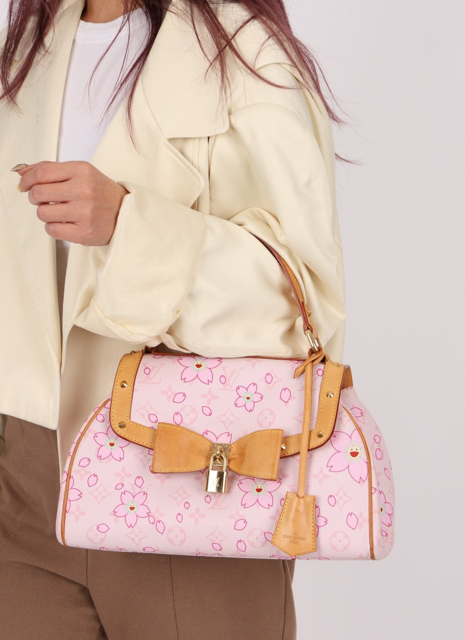 Limited Edition Louis Vuitton x Takashi Murakami Cherry Blossom Sac Retro PM - FashioNica