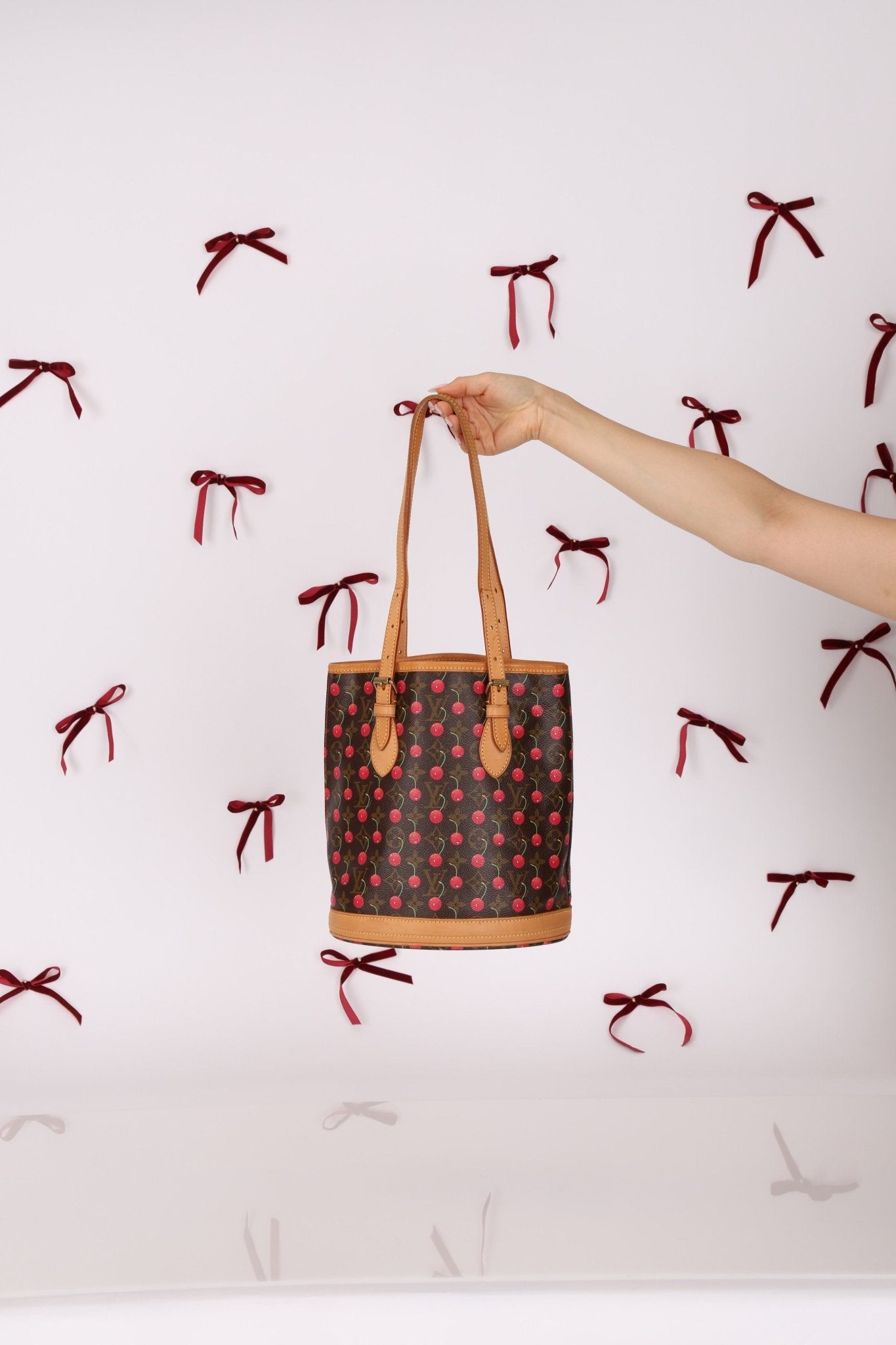 Limited Edition Louis Vuitton x Takashi Murakami Cherry Bucket Bag - FashioNica