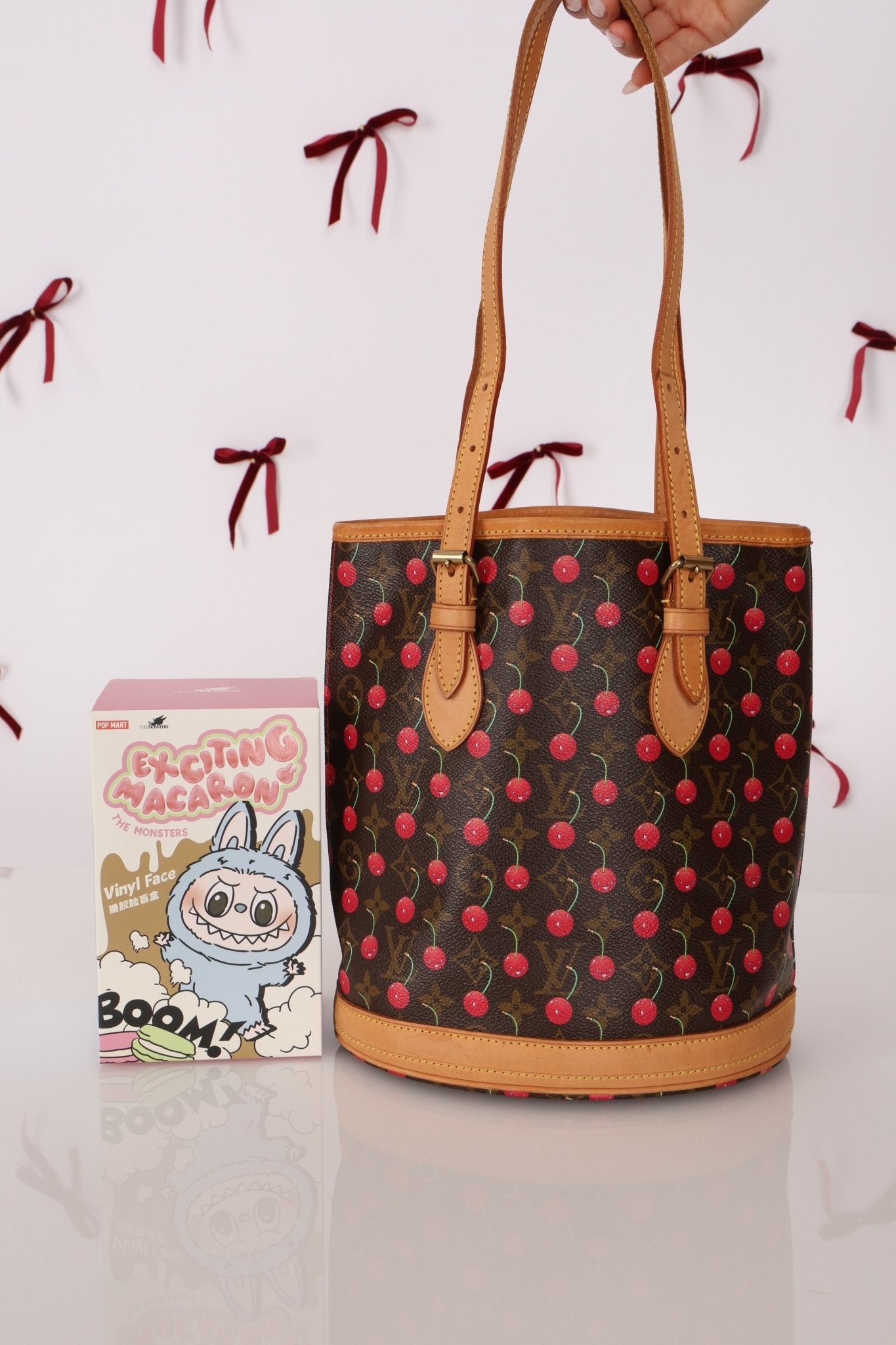 Limited Edition Louis Vuitton x Takashi Murakami Cherry Bucket Bag - FashioNica
