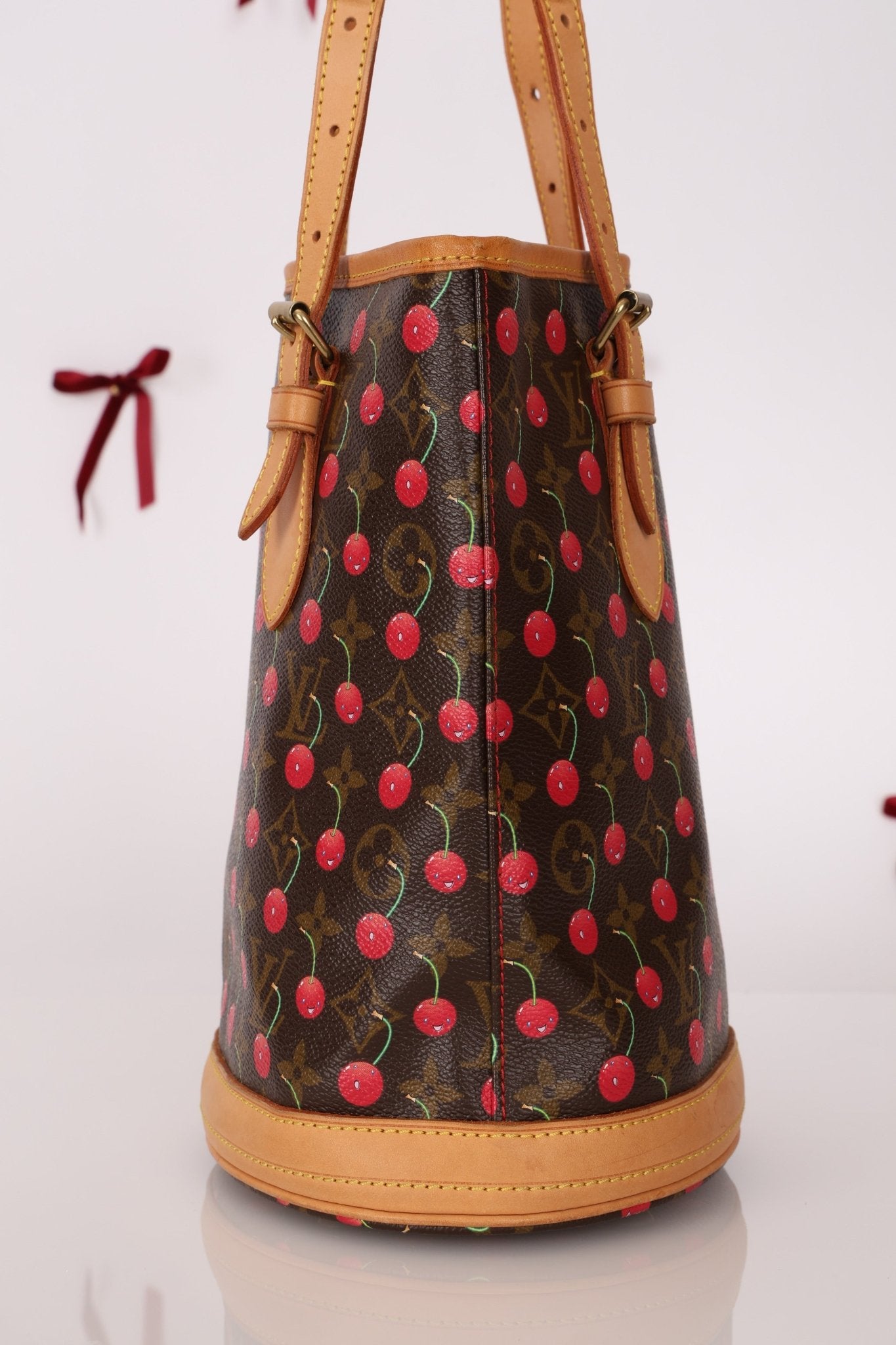 Limited Edition Louis Vuitton x Takashi Murakami Cherry Bucket Bag - FashioNica