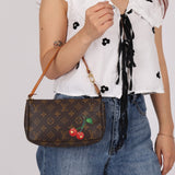 Limited Edition Louis Vuitton x Takashi Murakami Cherry Monogram Pochette - FashioNica