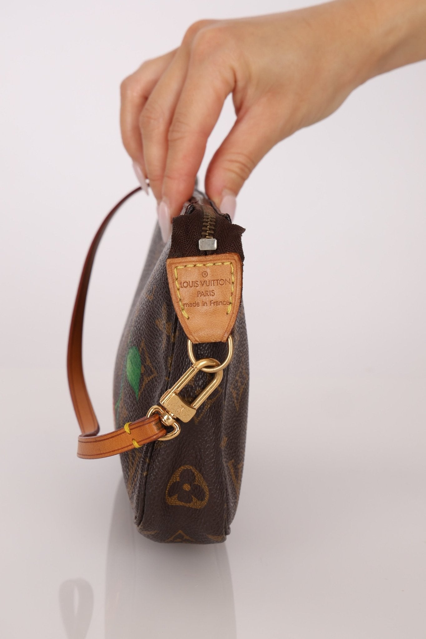 Limited Edition Louis Vuitton x Takashi Murakami Cherry Monogram Pochette - FashioNica