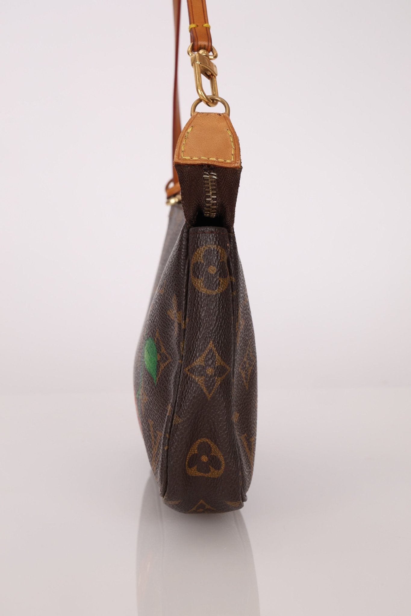 Limited Edition Louis Vuitton x Takashi Murakami Cherry Monogram Pochette - FashioNica