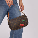 Limited Edition Louis Vuitton x Takashi Murakami Cherry Monogram Pochette - FashioNica