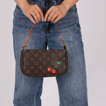 Limited Edition Louis Vuitton x Takashi Murakami Cherry Monogram Pochette - FashioNica
