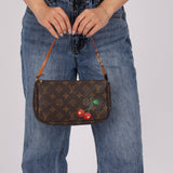 Limited Edition Louis Vuitton x Takashi Murakami Cherry Monogram Pochette - FashioNica