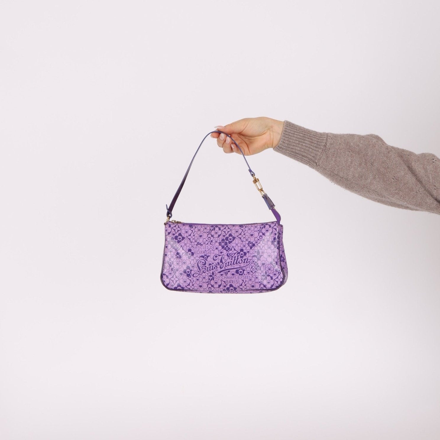 Limited Edition Louis Vuitton x Takashi Murakami Cosmic Blossom Pochette - FashioNica