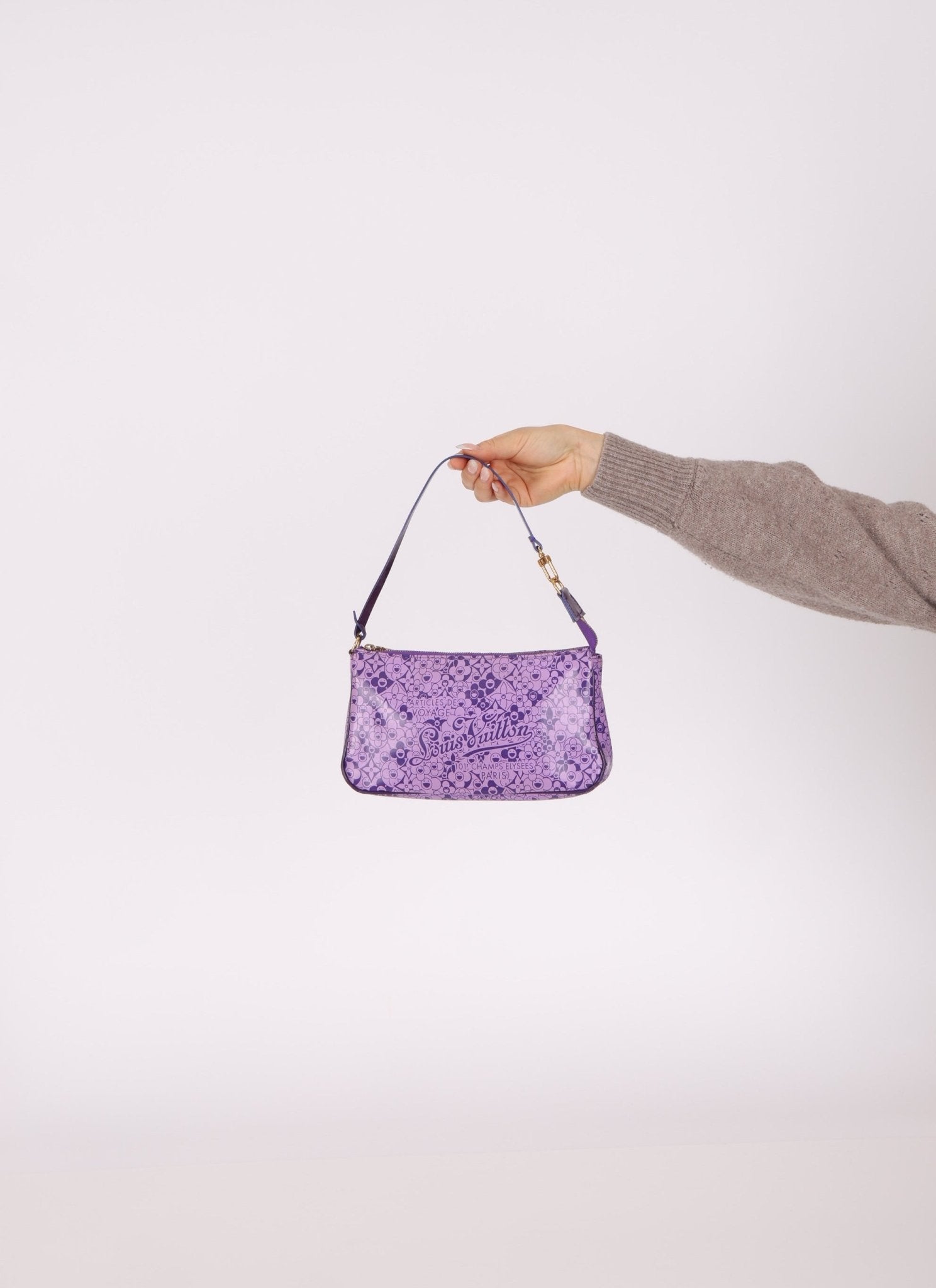 Limited Edition Louis Vuitton x Takashi Murakami Cosmic Blossom Pochette - FashioNica