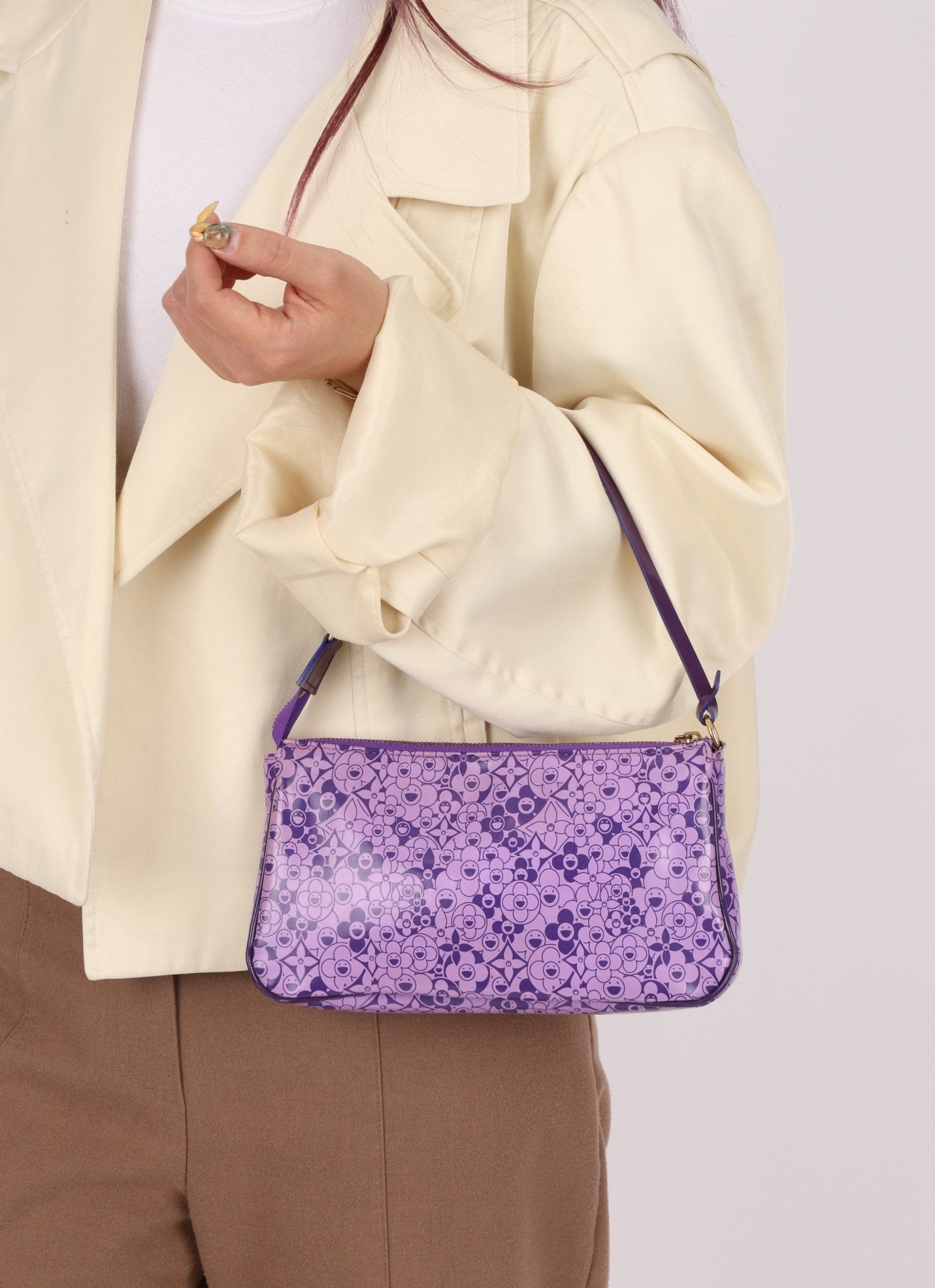 Limited Edition Louis Vuitton x Takashi Murakami Cosmic Blossom Pochette - FashioNica