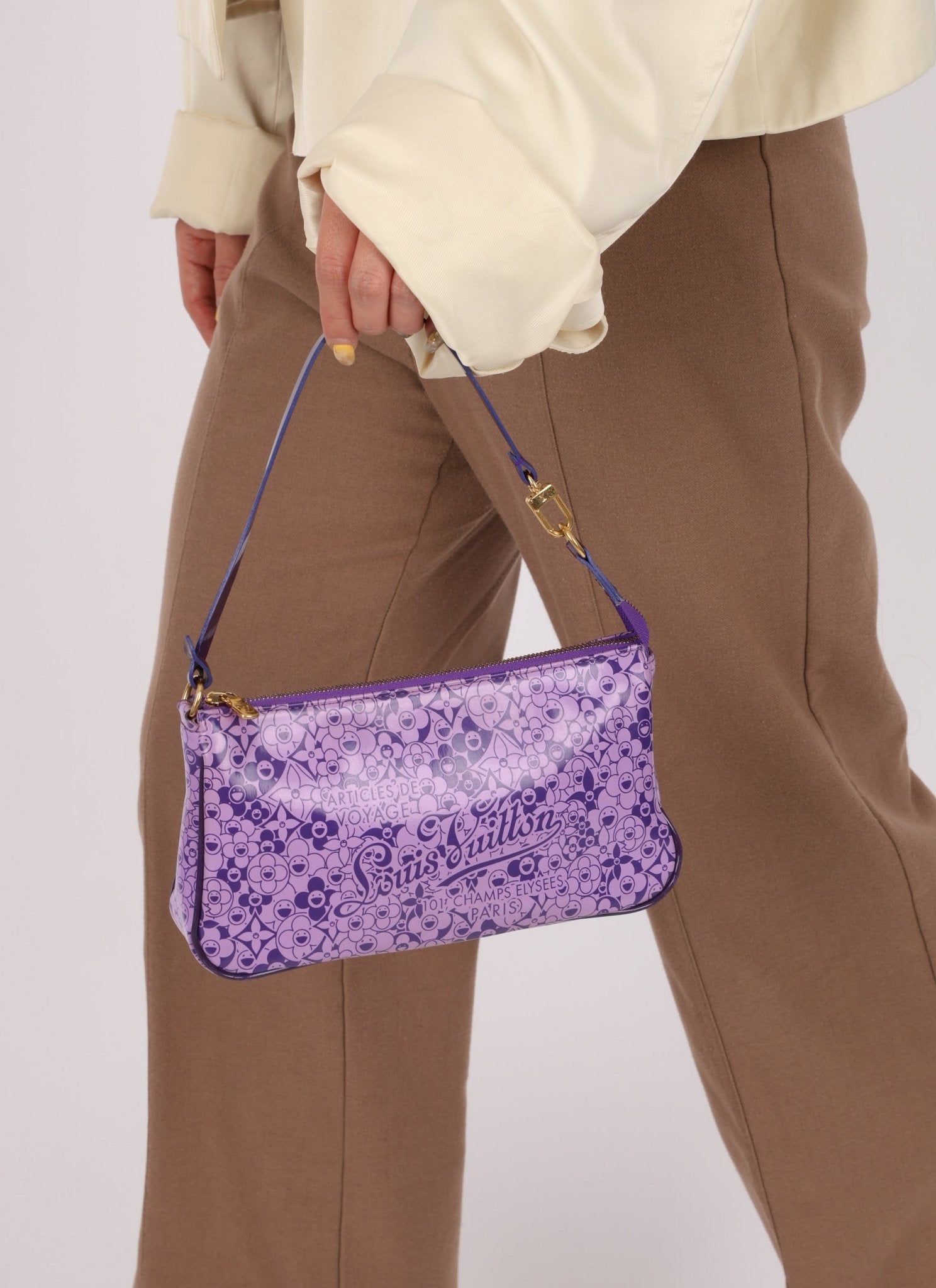 Limited Edition Louis Vuitton x Takashi Murakami Cosmic Blossom Pochette - FashioNica