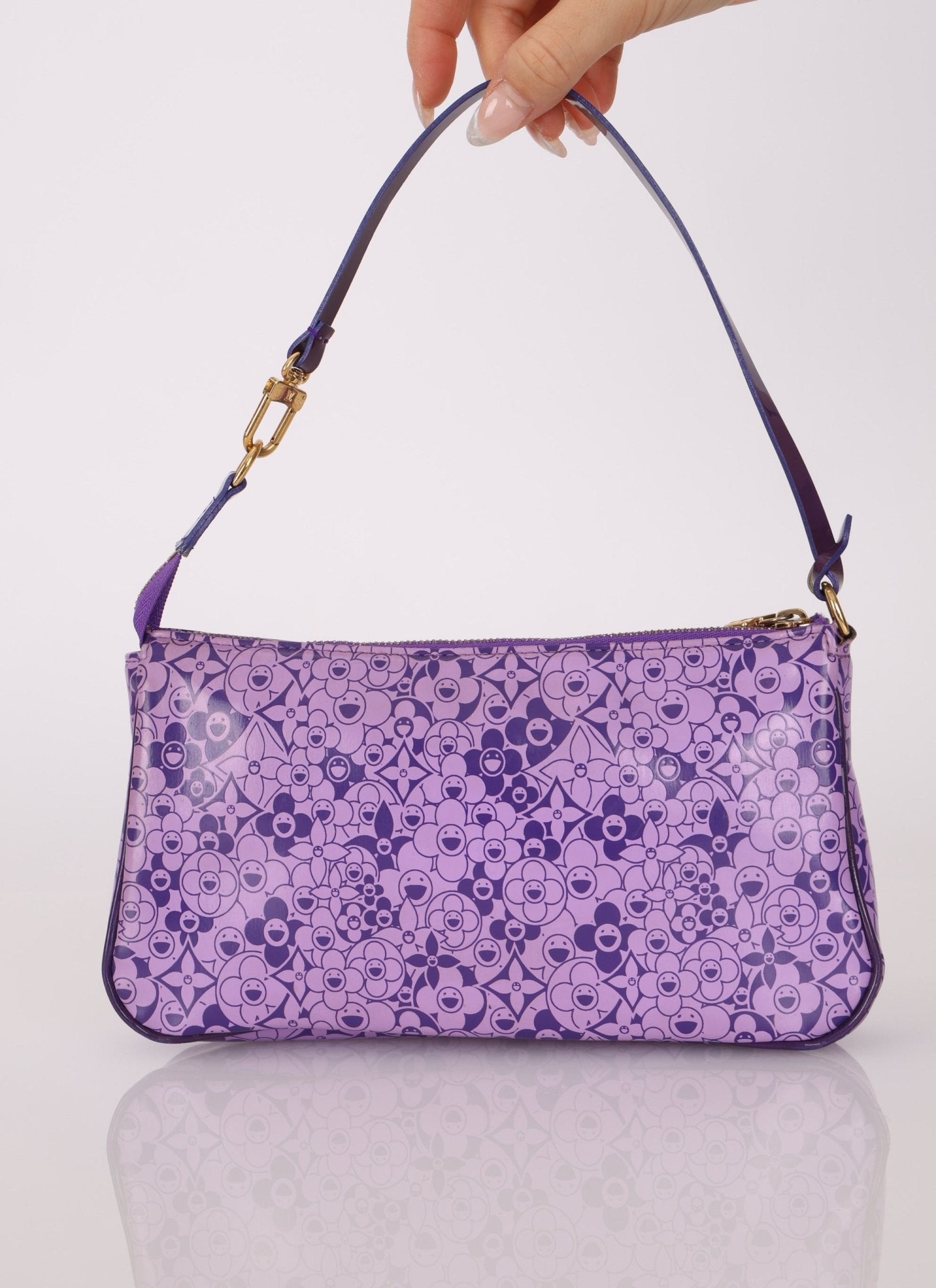 Limited Edition Louis Vuitton x Takashi Murakami Cosmic Blossom Pochette - FashioNica